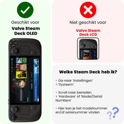 Screenprotector - Geschikt voor Steam Deck OLED Screenprotector Bescherm Glas - Tempered Glass Geschikt voor SteamDeck OLED Screen Protector — thumbnail 2