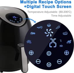 4.5 L Airfryer met Digitale Display en 7 Voorgeprogrammeerde Instellingen — thumbnail 5