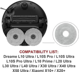 Dweildoeken - Dweil Mop - 5 Stuks - Geschikt voor Dreame L10 Ultra/ L10S PRO/ L10S Ultra Heat/ L10 Prime / L20 L30 L40 L50 X30 X40 X50 Ultra - Wasbaar en Herbruikbaar - Vervangende — thumbnail 4