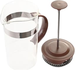 Cafetiere French Press koffiezetter - 350 ml - bamboe - Koffiezetapparaat voor verse koffie - 16 x 9 x 18 cm — thumbnail 4