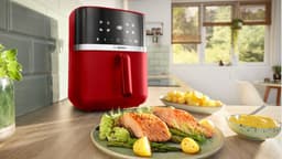 Bosch MAF462R0 Airfryer - Serie 4 - 6,1L - Ontdooifunctie - Dual heating - Warmhoudfunctie - 7 programma's - Tot 4 personen - Dieprood — thumbnail 3
