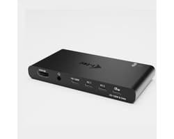 I-tec USB-C – KVM – Docking Station – 1 x HDMI – 2 x USB-A – Audio IN/UIT – 3 x USB-C – Voor 2 laptops
