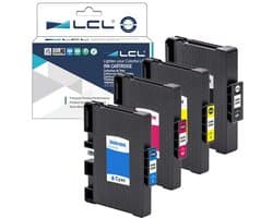 9X Compatibele Sublimatie Inkt Cassettes voor SG400 SG800 SG400NA SG800NA Printers (4PK Cyaan, Magenta, Geel, Zwart)