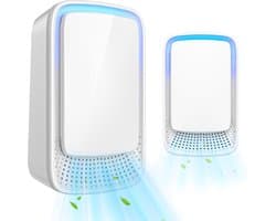 Ynkkvre - Plug-in luchtreiniger - Negatieve ionentechnologie - Luchtreiniger - 2-pack plug-in negatieve ionen luchtreiniger - Negatieve ionen luchtreiniger - Luchtreiniger voor thuis - Negatieve ionen luchtreiniger - Luchtverfrisser - Ionisator - Wit