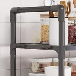 Magnetron Standaard voor Keuken - Metalen Plank met Haken en Geen Boreisen — thumbnail 4