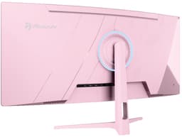 Arozzi Nova 34" Gaming Monitor - Curved - UWQHD VA - 165Hz - Roze — thumbnail 2