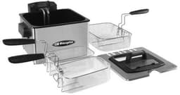 4,5L Friteuse van Roestvrij Staal met 3 Stijlen en Afneembare Handgreep - Compact Design — thumbnail 4