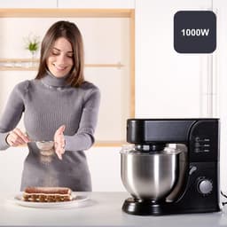 BLACK+DECKER - Keukenmachine 1000W - Keukenrobot - Foodprocessor - Keukenmixer RVS - 5.2L - Zwart — thumbnail 5