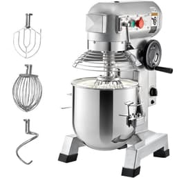 Keukenmachine - Commerciële Staande Deegmixer - RVS Kom 14,2 L - Krachtige 850 W Motor - Drie Snelheden 113/184/341 rpm - Deeghaak & Klopper - Voor Bakkerij & Pizzeria — thumbnail 1