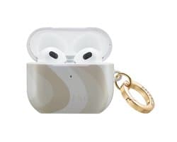 Selencia Case - Hoesje geschikt voor AirPods 3 (2021) - Desert Waves Beige