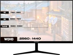 Bureaumonitor 27'' inch WQHD 75 Hz JN-IPS27WQHDR-C65W — thumbnail 2