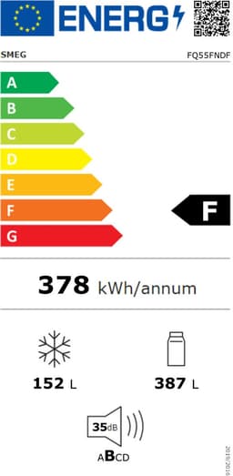 SMEG FQ55FNDF – Amerikaanse Koelkast – 539L Koel / 152L Vries – No Frost – 4 Deuren – Zwart — thumbnail 2