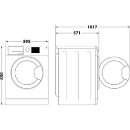 Whirlpool FFS7259BEE - Wasmachine - Voorbelading - 7 kg - 1200 RPM - Wit — thumbnail 8