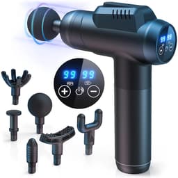 STILVORA Massageapparaten - Massage Pistool - Spierontspanning - Deep Tissue Massage - Draagbaar - Zwart — thumbnail 1