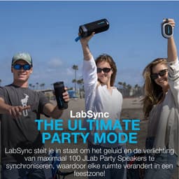 JLab Jbuds Bluetooth Speaker Draadloos - Draagbare Muziekbox - 12 uur Batterijduur - 30 Watt - Bass Boost - IPX6 Waterproof - Multipairing - Instelbare Party Lights - App Equalizer - Roze — thumbnail 4