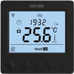 Programmeertbare Wi-Fi thermostaat W390, 16A, 230 V, Zwart — thumbnail 1