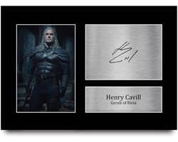 A4 Handtekening Foto The Witcher Cadeaus voor Televisie Show Fans