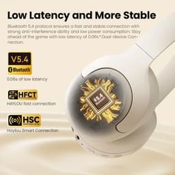 Lynly - HAYLOU S30 Draadloze Bluetooth 5.4-hoofdtelefoon 43dB Adaptieve ruisonderdrukkende headset koptelefoon met microfoon — thumbnail 3