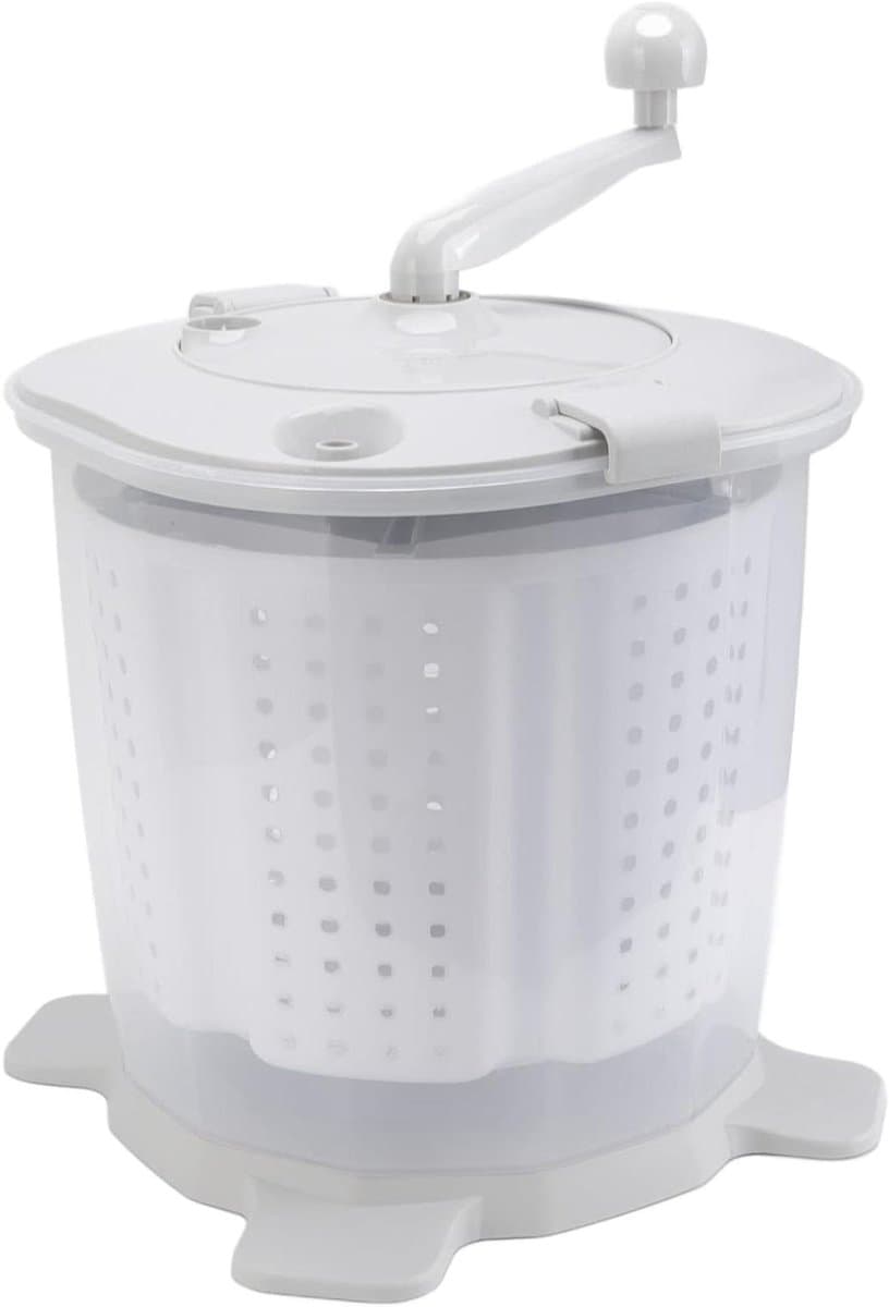 Allecta - Draagbare Handmatige Wascrank voor Kleine Kledingstukken - Ideaal voor Kamperen, Studentenkamers en Appartementen - Nordic Grey — afbeelding 1