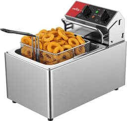 Professionele Elektrische Friteuse 8L met Temperatuurregeling 80-200°C voor Horeca — thumbnail 1
