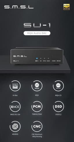 Hi-Res Audio Decoder met DSD512 en 768kHz - 32Bit DAC — thumbnail 3
