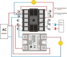 Digitale PID-controller Thermostaat voor Temperatuurregulatie tot 1300 ℃ met 40A SSR-relais en K-type Thermokoppel — thumbnail 4