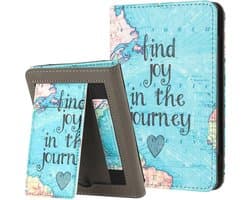 Hoesje voor 6" Kindle Paperwhite – PU Standaard Harde Cover, Automatisch Wekken/Slapen, Handriem & Kaartsleuf