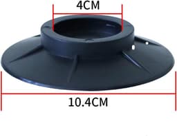 Mmgoqqt 4-Delige - Plastic Anti-Slip Pads - Zwart - Wasmachine Anti-Trill Mat - Duurzaam Vloerbescherming Voor Apparatuur — thumbnail 4