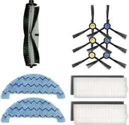 Accessoirekit - 11 stuks - geschikt voor ILIFE A7 A9S X785 X750 X800 robotstofzuiger - 1 hoofdborstel, 3 paar zijborstels, 2 filters en 2 dweildoekjes — thumbnail 1