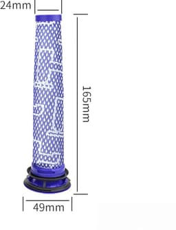 4-Pack Filtervervanging - Geschikt voor Dyson V7 V8 Stofzuiger - 2 HEPA Post Filter, 2 Pre Filter, 1 Borstel - Stofzuiger Onderdeel — thumbnail 5