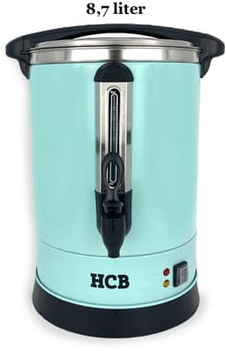 HCB® - Professionele Horeca Percolator - 14,3 liter - 95 kopjes - 230V - RVS / INOX Perculator - Elektrisch koffiezetapparaat - Volautomatische koffiemachine - 33x37x46 cm (DxBxH) - 2.70 kg - 1359 — thumbnail 3