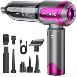 EAFC - Draadloze Mini Stofzuiger – Krachtige Handstofzuiger met USB Oplader en Opzetstukken – Voor Auto, Toetsenbord & Huishoudelijk Gebruik — thumbnail 1