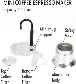 Aluminium Perculator Moka Pot Koffiezetapparaat voor Onderweg en Thuis — thumbnail 4