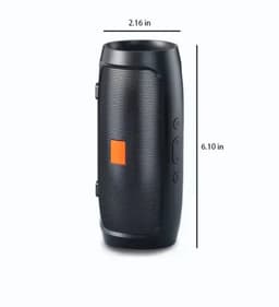 Draadloze Bluetooth Speaker – Dual Stereo Bass, 6W Power, 800mAh, 360° Surround Sound, USB/TF/FM – Portable Mini Speaker — thumbnail 3