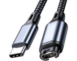 AdroitGoods Premium USB-C Oplaadkabel geschikt voor Garmin-horloges - Voor Garmin Forerunner, Fenix, Instinct, EPIX, Venu, Vivomove, Vivosport & Vivoactive - 1,2 Meter