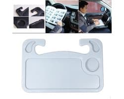 Multifunctionele Stuur Tafel Auto LB-486 Draagbare Laptop Desk Houder - Stuurwiel Houder - Eten en Drinken In Auto - Grijs