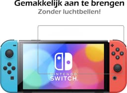 Screenprotector - Geschikt voor Nintendo Switch Screenprotector Bescherm Glas - Tempered Glass Geschikt voor Nintendo Switch Screen Protector - 2 PACK — thumbnail 3