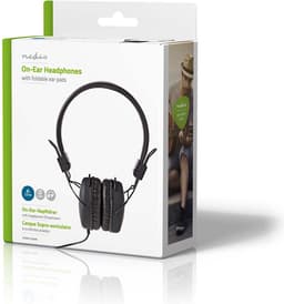 Nedis Bedrade On-ear Koptelefoon - 3,5 mm - Kabellengte: 1.20 m - Zwart — thumbnail 3