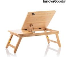 Bamboo Folding Side Table Lapwood InnovaGoods