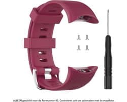 Blauw siliconen bandje voor de Garmin Forerunner 45 (niet voor de S variant!) en Garmin Swim 2 - horlogeband - polsband - strap - siliconen - wine red / purple rubber smartwatch strap