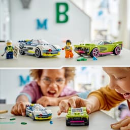 LEGO City - Politiewagen en snelle autoachtervolging Constructiespeelgoed — thumbnail 4