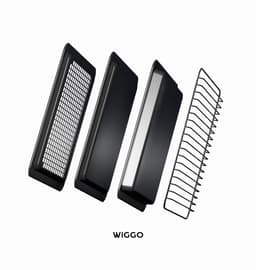 Wiggo WO-BFA610(G) - Inbouw heteluchtoven - 73L - Airfryer functie - Hetelucht - Soft Close deur - Telescooprails - Energieklasse A - Grijs - 5 jaar garantie — thumbnail 14