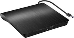 Externe DVD Speler - Externe DVD Speler voor Laptop - Externe DVD Speler en Brander - USB 3.0 - Zwart — thumbnail 1