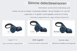 Matrasreiniger - Matras stofzuiger - Matrasreiniger stofzuiger - Blauw — thumbnail 3