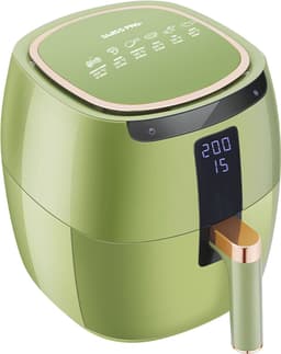 Swiss Pro+ - SP-DAF7LG - airfryer XXXL - Intelligente Heteluchtfriteuse Digitaal- 7 L - XXXL - New Model 2026- GRATIS Recepten Boek - Touchscreen - TURBO Opwarmen - Green - 7 liter — thumbnail 12