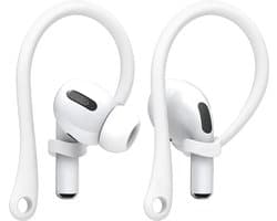 Ibley EarLoop Sport hooks wit voor Apple AirPods Pro 1/2 & AirPods 3/4 - Oorhaken - Siliconen sport haken - Geschikt voor AirPods Pro 1/2 en Apple AirPods 3/4 - Set van 2