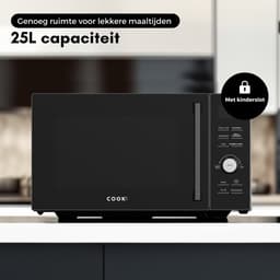 COOK-IT Combi Magnetron Vrijstaand 25L - Heteluchtoven en Grill - 25L — thumbnail 6
