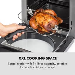 Klarstein AeroVital easy touch heteluchtfriteuse 1700W 14L 16 programma's zwart — thumbnail 5