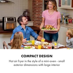 AeroVital Fry heteluchtfriteuse 1500W 10l timer 9 programma's zwart/zilver — thumbnail 7