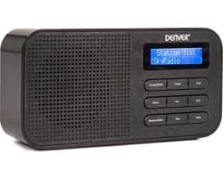 Denver DAB Radio - Noodradio / Noodpakket - Batterijen & Netstroom - Keukenradio - Draagbare Radio - DAB42 - Zwart